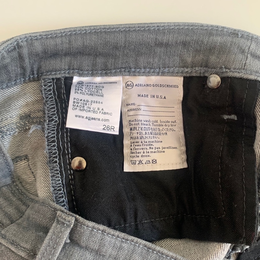 AG Adriano Goldschmied gray jeans - Picture 4 of 6